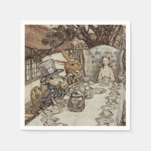 Alice Birthday Unbirthday Rabbit Hatter Party Napkin