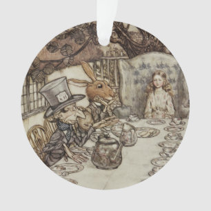 Alice Birthday Unbirthday Rabbit Hatter Party Ornament