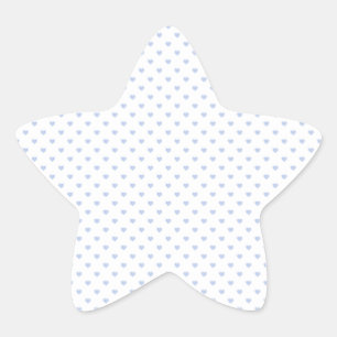 Alice Blue Polka Hearts in English Country Garden Star Sticker