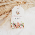 ALICE Blush Watercolor Spring Floral Elegant Favou Gift Tags<br><div class="desc">This thank you favour tag features blush watercolor spring or summer florals with a cute pink handwritten script font. Easily edit all wording to meet the needs of your event. This is perfect for your summer tea party, bridal shower, or any other event. Pair with anything in the ALICE Collection...</div>