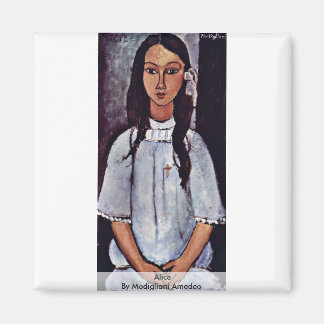 Alice By Modigliani Amedeo Magnet