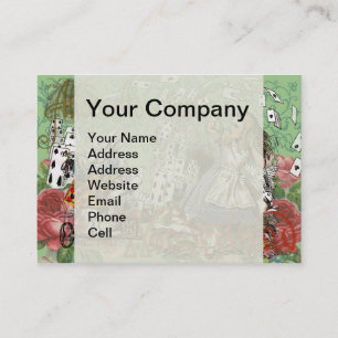 alice cards wonderland hatter rabbit 