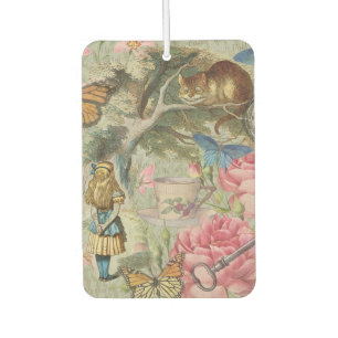 Alice Cheshire Cat Wonderland Tree Garden Car Air Freshener