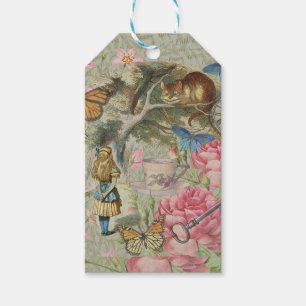 Alice Cheshire Cat Wonderland Tree Garden Gift Tags