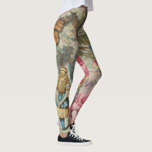 Alice Cheshire Cat Wonderland Tree Garden Leggings