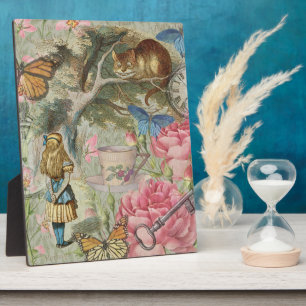 Alice Cheshire Cat Wonderland Tree Garden Plaque