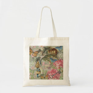 Alice Cheshire Cat Wonderland Tree Garden Tote Bag