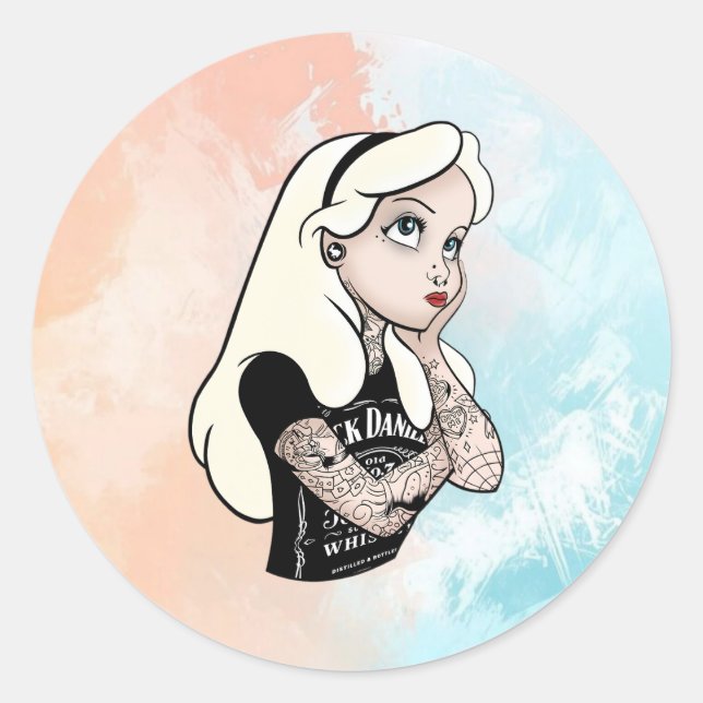 Alice Classic Round Sticker (Front)