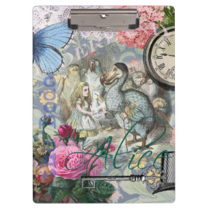 Alice Classic Wonderland Dodo Tenniel Art Clipboard