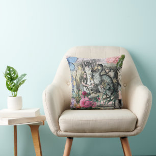 Alice Classic Wonderland Dodo Tenniel Art Cushion