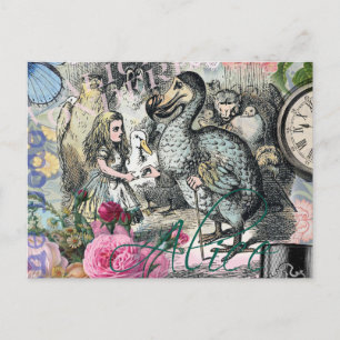 Alice Classic Wonderland Dodo Tenniel Art Postcard