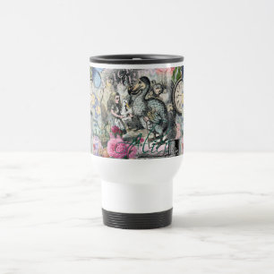 Alice Classic Wonderland Dodo Tenniel Art Travel Mug