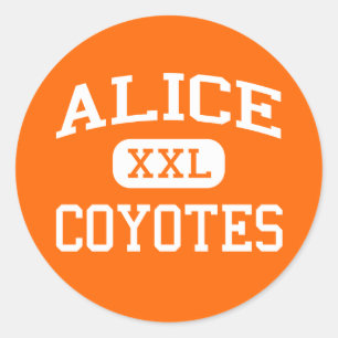 Alice - Coyotes - Alice High School - Alice Texas Classic Round Sticker