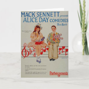 Alice Day comedies 1926 ad greeting card