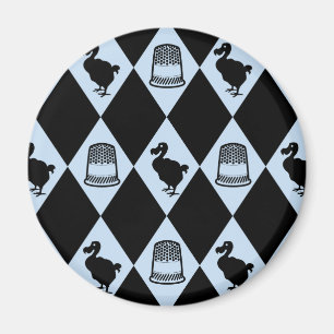 Alice Dodo and Thimble Pattern Magnet