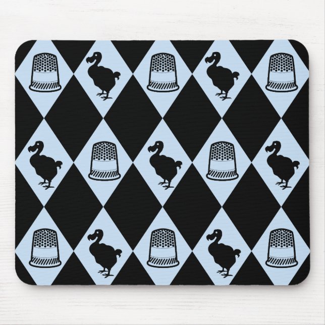 Alice Dodo and Thimble Pattern Mouse Mat (Front)