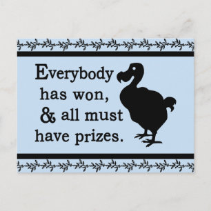 Alice Dodo Everybody Has Won Postcard