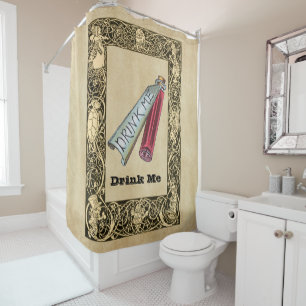 Alice - Drink Me  1865 Shower Curtain