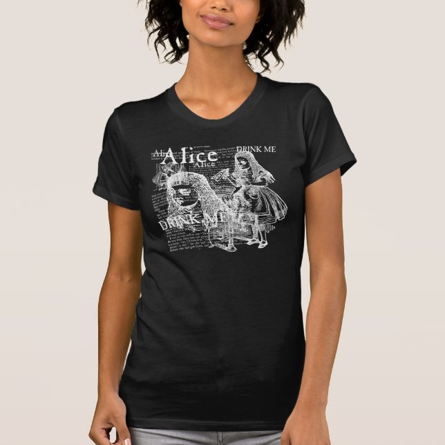 Alice Drink Me Collage T-Shirt (Front)
