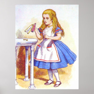 Alice Drinks Full Color Poster