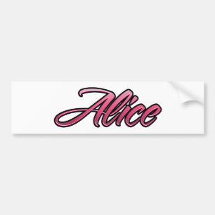 Alice faded pink Aufkleber Sticker