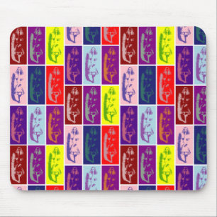 Alice growing taller pop art  mouse mat