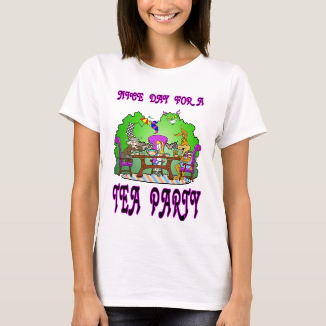 Alice has a Tea Party T-Shirt (Front)