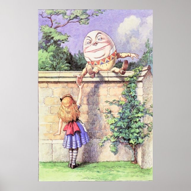 Alice & Humpty Dumpty Full Colour Poster (Front)