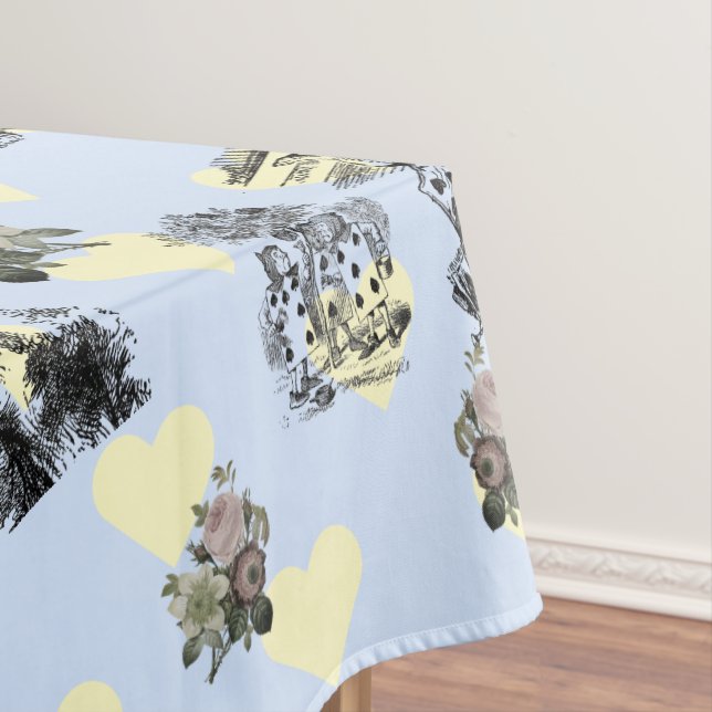 Alice im Wunderland – Alice in Wonderland Hearts Tablecloth (In Situ)