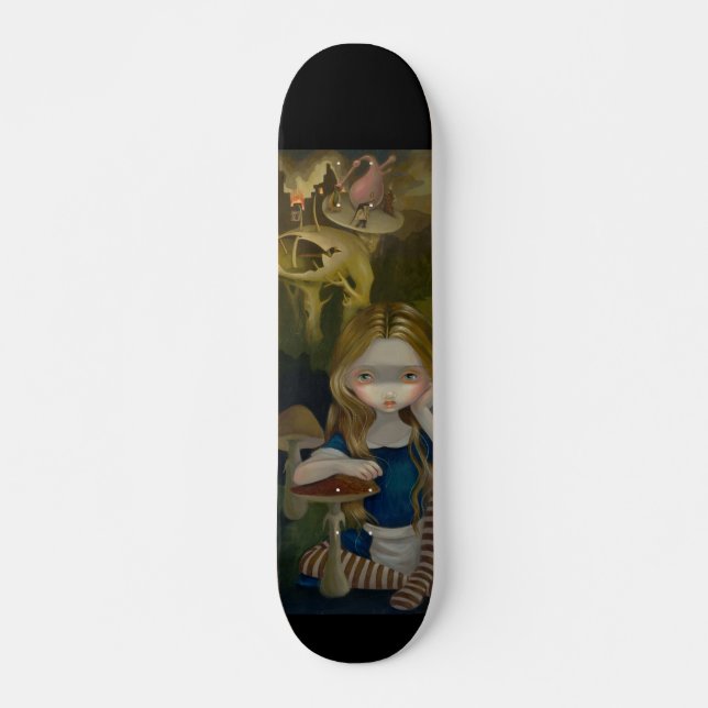 Alice in a Bosch Landscape wonderland Skateboard (Front)