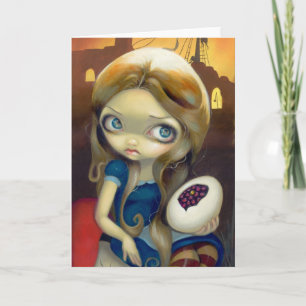 "Alice in a Brueghel Vision" Greeting Card