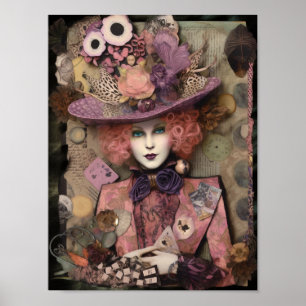 Alice in a fancy hat poster