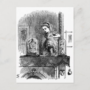 Alice in a Mirror Postcard