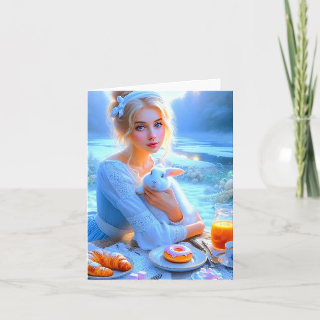 Alice in a surprising world, a map for everyone thank you card (Front)