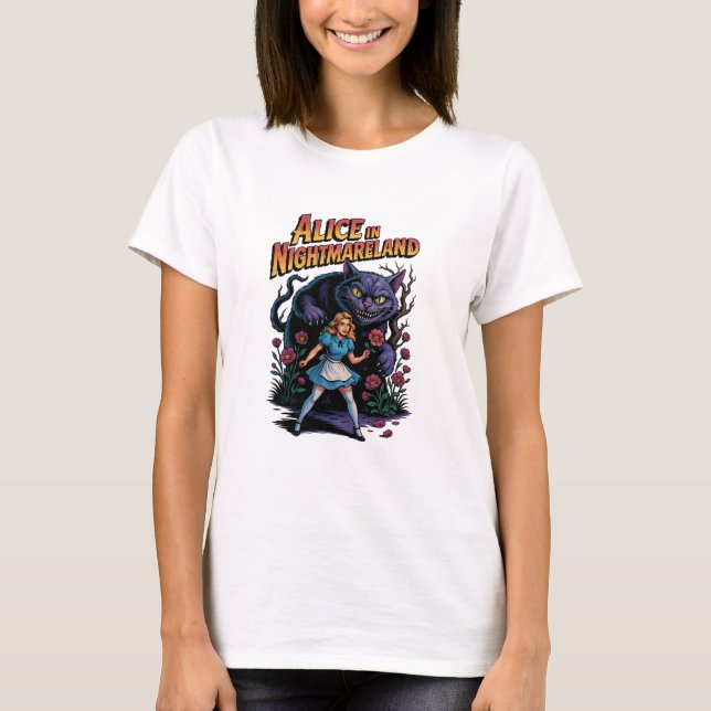 Alice in Nightmareland – Dark Cartoon T-Shirt (Front)