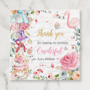Alice in Onederland 1st Birthday Mad Tea Party  Fa Favour Tags