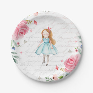 Alice in Onederland 1st Birthday Mad Tea Party  Paper Plate