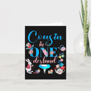 Alice In Onederland Family Cousin Of The Birthday  Card