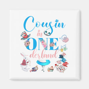 Alice In Onederland Family Cousin Of The Birthday Magnet