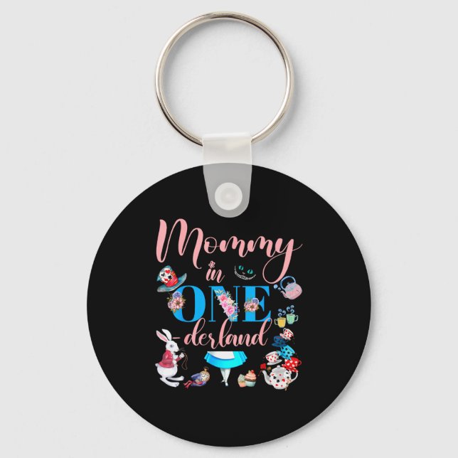 Alice In Onederland Family Mommy Of The Birthday G Key Ring (Front)