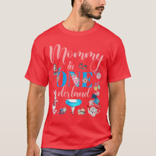 Alice in ONEderland Family Mommy ofhe Birthday Gir T-Shirt