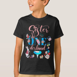 Alice In Onederland Family Sister Of The Birthday T-Shirt