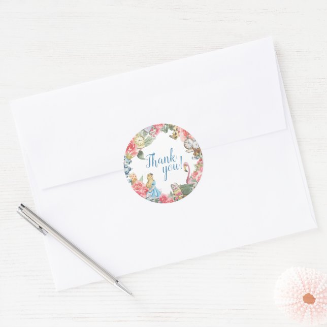 Alice in Onederland Thank You Stickers (Envelope)