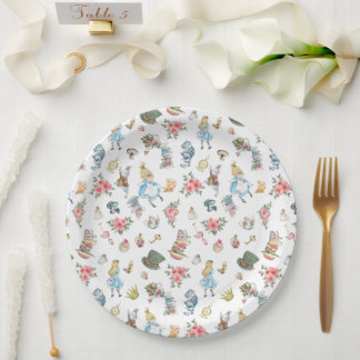 Alice in Onederland Themed Paper Plates