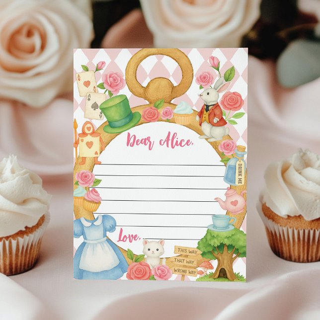 Alice in Onederland Time Capsule Note Message Card (Creator Uploaded)