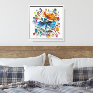 Alice in Quill-land Julia Blish Book Canvas Print