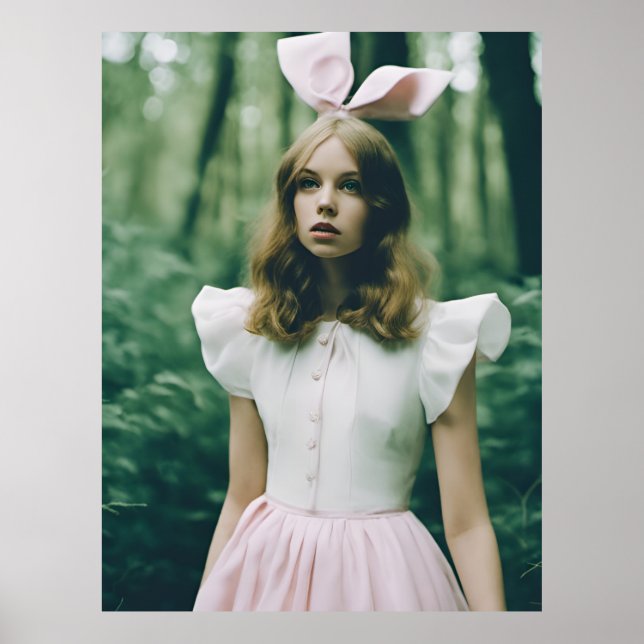 Alice in the Forest Fashion Expired Film Fashion Poster (Front)