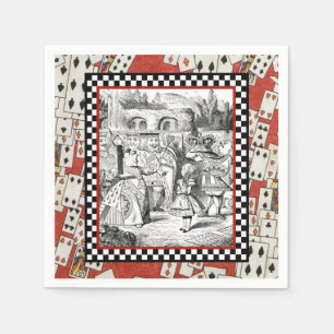 Alice in the Queen's Courtyard 1 Napkin