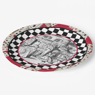 Alice in the Queen's Courtyard 1 Paper Plate