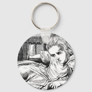 Alice in the White Rabbit's House Key Ring